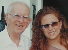 Karina with her late father Bernard Grant